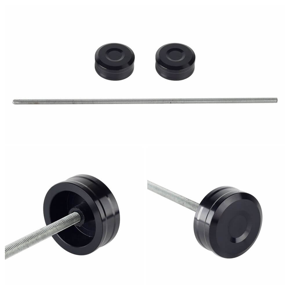 Harley Sportster S 1250 RH1250S Front Rear Wheel Axle Middle Swingarm Pivot Bolt Upper Fork Stem Covers 2021-2024 Black - pazoma