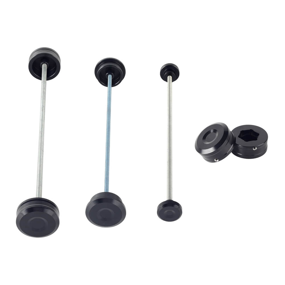 Harley Sportster S 1250 RH1250S Front Rear Wheel Axle Middle Swingarm Pivot Bolt Upper Fork Stem Covers 2021-2024 Black - pazoma