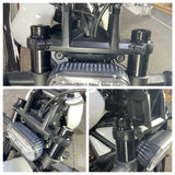 Harley Sportster S 1250 RH1250S Front Rear Wheel Axle Middle Swingarm Pivot Bolt Upper Fork Stem Covers 2021-2024 Black - pazoma