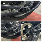 Harley Sportster S 1250 RH1250S Front Rear Wheel Axle Middle Swingarm Pivot Bolt Upper Fork Stem Covers 2021-2024 Black - pazoma