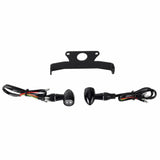 Harley Sportster S 1250 RH1250S Mini Bullet 3 in 1 LED Turn Signals Tail Light DRL Side Mount License Plate Bracket Frame 21- - pazoma