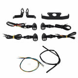 Harley Sportster S 1250 RH1250S Mini Bullet 3 in 1 LED Turn Signals Tail Light DRL Side Mount License Plate Bracket Frame 21- - pazoma