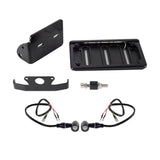 Harley Sportster S 1250 RH1250S Mini Bullet 3 in 1 LED Turn Signals Tail Light DRL Side Mount License Plate Bracket Frame 21- - pazoma