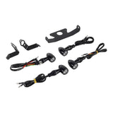 Harley Sportster S 1250 RH1250S Mini Bullet 3 in 1 LED Turn Signals Tail Light DRL Side Mount License Plate Bracket Frame 21- - pazoma