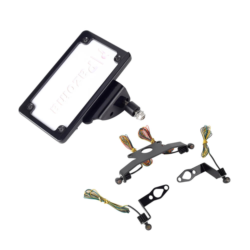 Harley Sportster S 1250 RH1250S Mini Front Rear LED Turn Signals Tail Light DRL Side Mount License Plate Bracket Frame 21- - pazoma