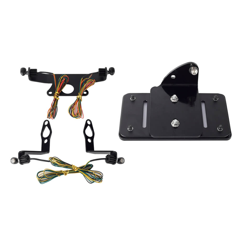 Harley Sportster S 1250 RH1250S Mini Front Rear LED Turn Signals Tail Light DRL Side Mount License Plate Bracket Frame 21- - pazoma