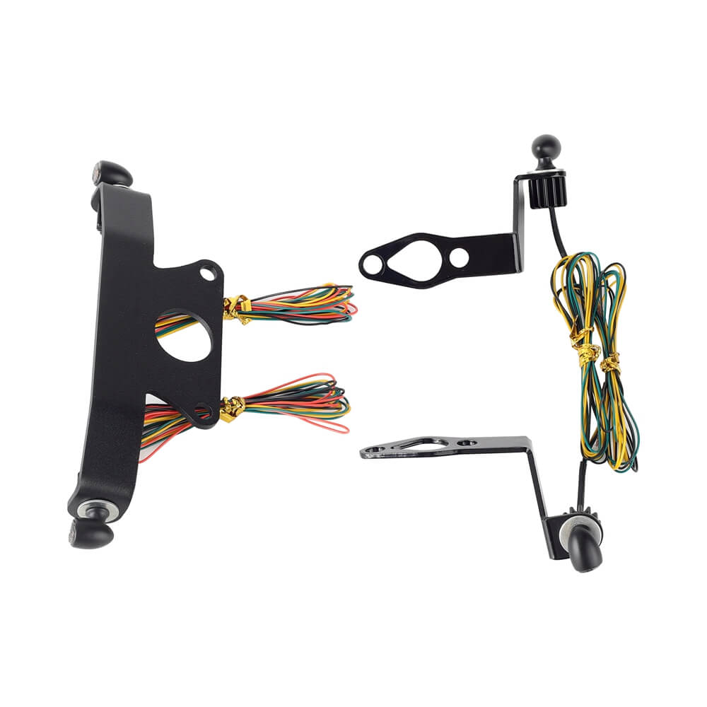 Harley Sportster S 1250 RH1250S Mini Front Rear LED Turn Signals Tail Light DRL Side Mount License Plate Bracket Frame 21- - pazoma