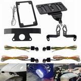 Harley Sportster S 1250 RH1250S Mini Front Rear LED Turn Signals Tail Light DRL Side Mount License Plate Bracket Frame 21- - pazoma