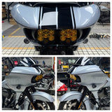 Baja Designs LP6 LED Headlight Bracket System Mounting Assembly For Harley Road Glide Special Custom FLTR FLTRSE FLTRU FLTRXS FLTRXSE 2015-2023 - pazoma