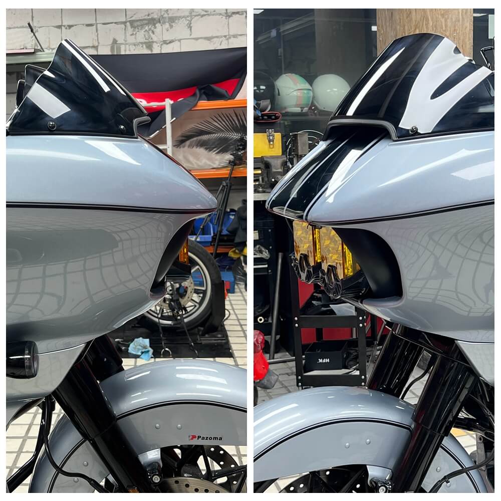 Baja Designs LP6 LED Headlight Bracket System Mounting Assembly For Harley Road Glide Special Custom FLTR FLTRSE FLTRU FLTRXS FLTRXSE 2015-2023 - pazoma