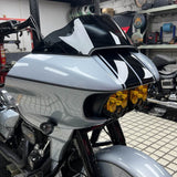 Baja Designs LP6 LED Headlight Bracket System Mounting Assembly For Harley Road Glide Special Custom FLTR FLTRSE FLTRU FLTRXS FLTRXSE 2015-2023 - pazoma