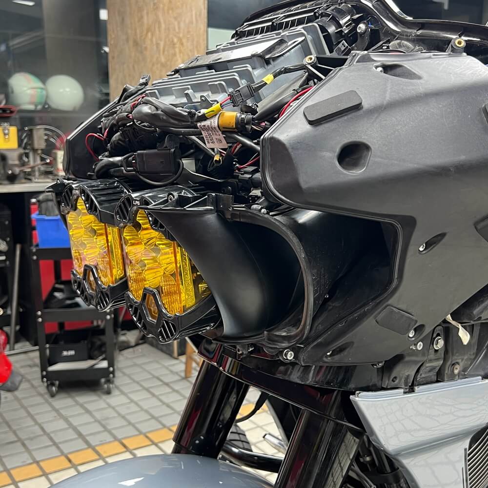 Baja Designs LP6 LED Headlight Bracket System Mounting Assembly For Harley Road Glide Special Custom FLTR FLTRSE FLTRU FLTRXS FLTRXSE 2015-2023 - pazoma