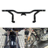 Harley Touring 14-24 Road King Road Glide Electra Street Glide Special CVO Front Highway Engine Guard Crash Bar Frame Slider Flat-Out Bar - pazoma