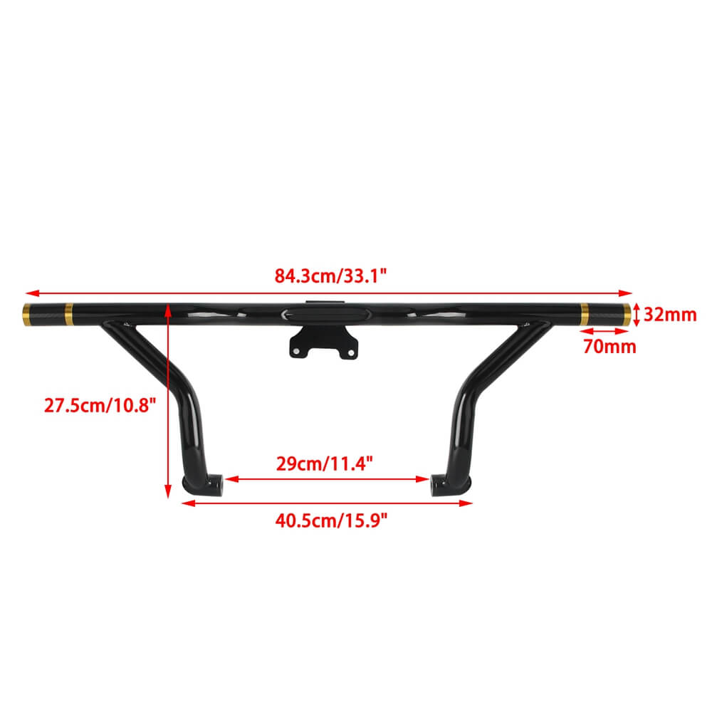 Performance Bagger Highway Engine Guard Crash Bar Saddlebag Tip-Over Bar Set For Harley Street Glide Road Glide Road King FLTRXST 2014-2024 - pazoma
