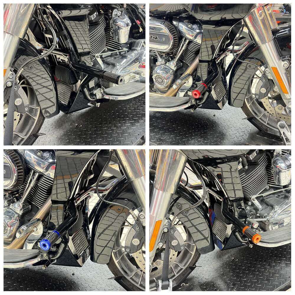 Performance Bagger Highway Engine Guard Crash Bar Saddlebag Tip-Over Bar Set For Harley Street Glide Road Glide Road King FLTRXST 2014-2024 - pazoma