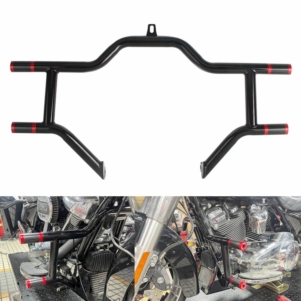 Harley Touring Road King Street Glide Electra Glide CVO Freewheeler Trike Highway Peg High 2 Step Crash Bar Cage Engine Guard 09-24 - pazoma