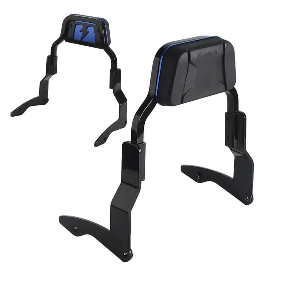 Low Mini Pad Short Passenger Sissy Bar Upright Backrest For Harley Touring Road Glide Road King Street Glide Special ST CVO FLHRXS FLTR '14- - pazoma