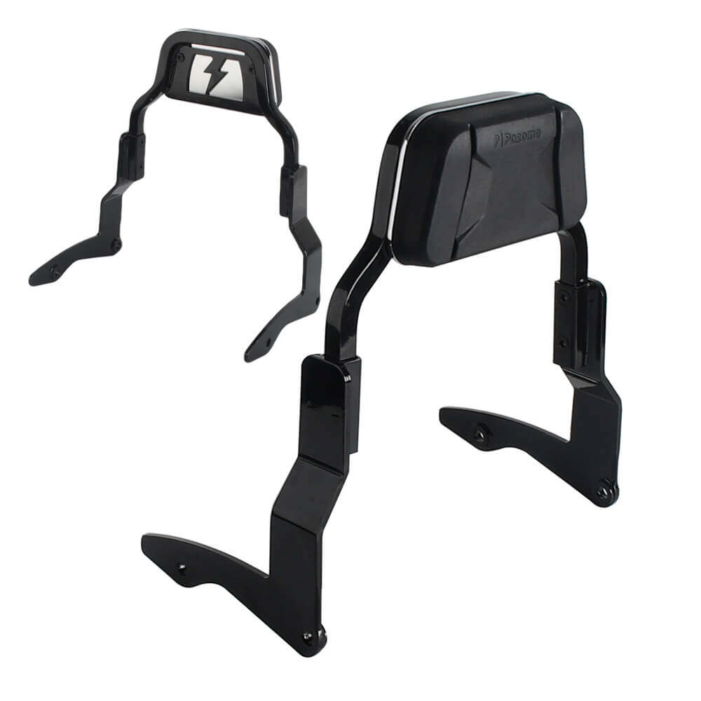 Low Mini Pad Short Passenger Sissy Bar Upright Backrest For Harley Touring Road Glide Road King Street Glide Special ST CVO FLHRXS FLTR '14- - pazoma