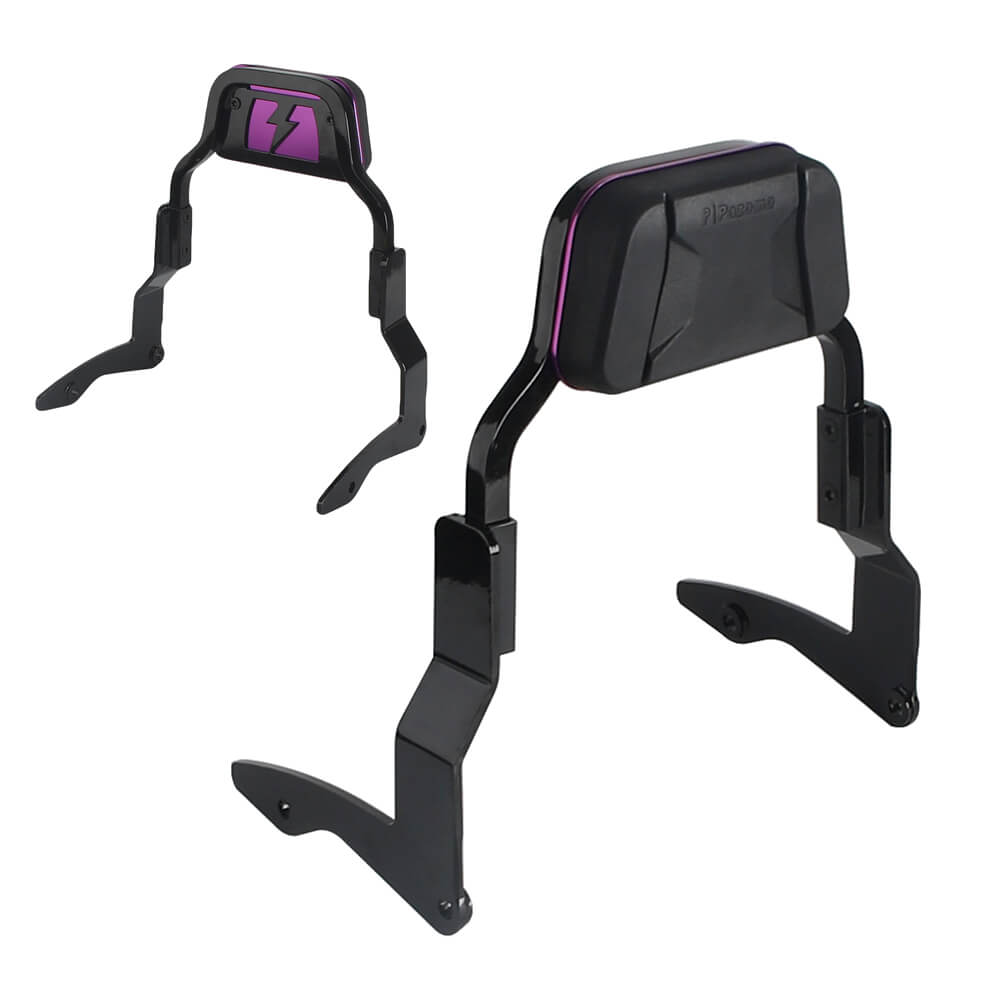 Low Mini Pad Short Passenger Sissy Bar Upright Backrest For Harley Touring Road Glide Road King Street Glide Special ST CVO FLHRXS FLTR '14- - pazoma