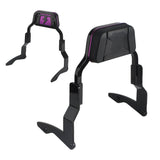 Low Mini Pad Short Passenger Sissy Bar Upright Backrest For Harley Touring Road Glide Road King Street Glide Special ST CVO FLHRXS FLTR '14- - pazoma