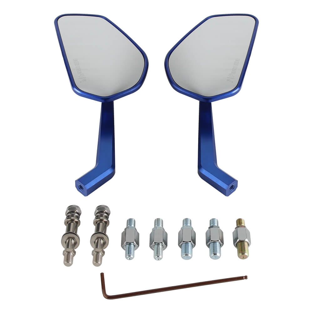 CNC Carbon Fiber Mirrors Rearview Side Mirror For Harley Softail Dyna FXR Street Bob Low Rider S ST Fat Bob Glide Club style - pazoma