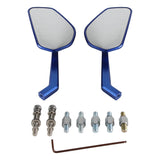 CNC Carbon Fiber Mirrors Rearview Side Mirror For Harley Softail Dyna FXR Street Bob Low Rider S ST Fat Bob Glide Club style - pazoma