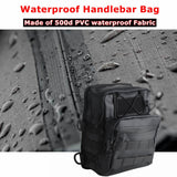 Club Style Tall Utility Molle Traveller Bar Handlebar T-Bar Bag For Harley Softail Dyna Sportster Street Bob 500d PVC waterproof Handlebar Bag - pazoma