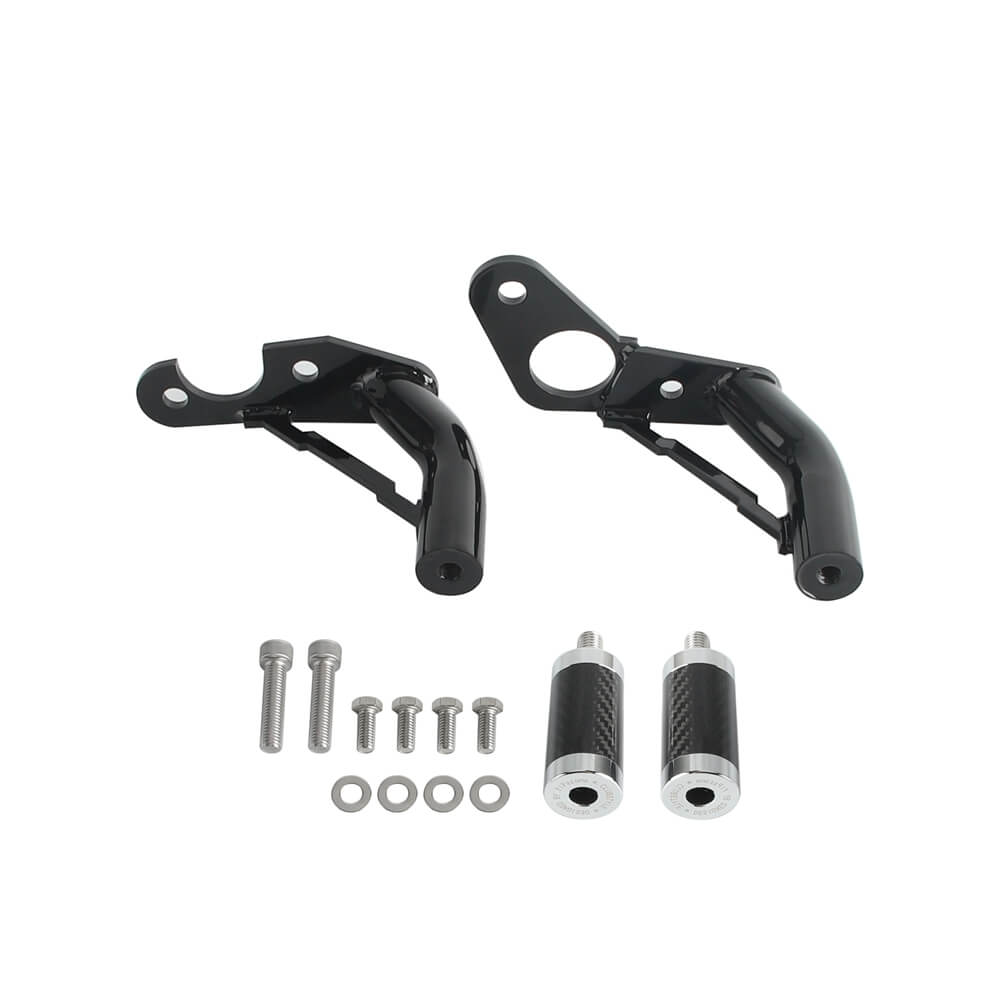 New Highway Engine Guard Crash Bar Passenger Peg Frame Slider For Harley 18UP Softail Low Rider S ST Streetbob Fat Bob Standard