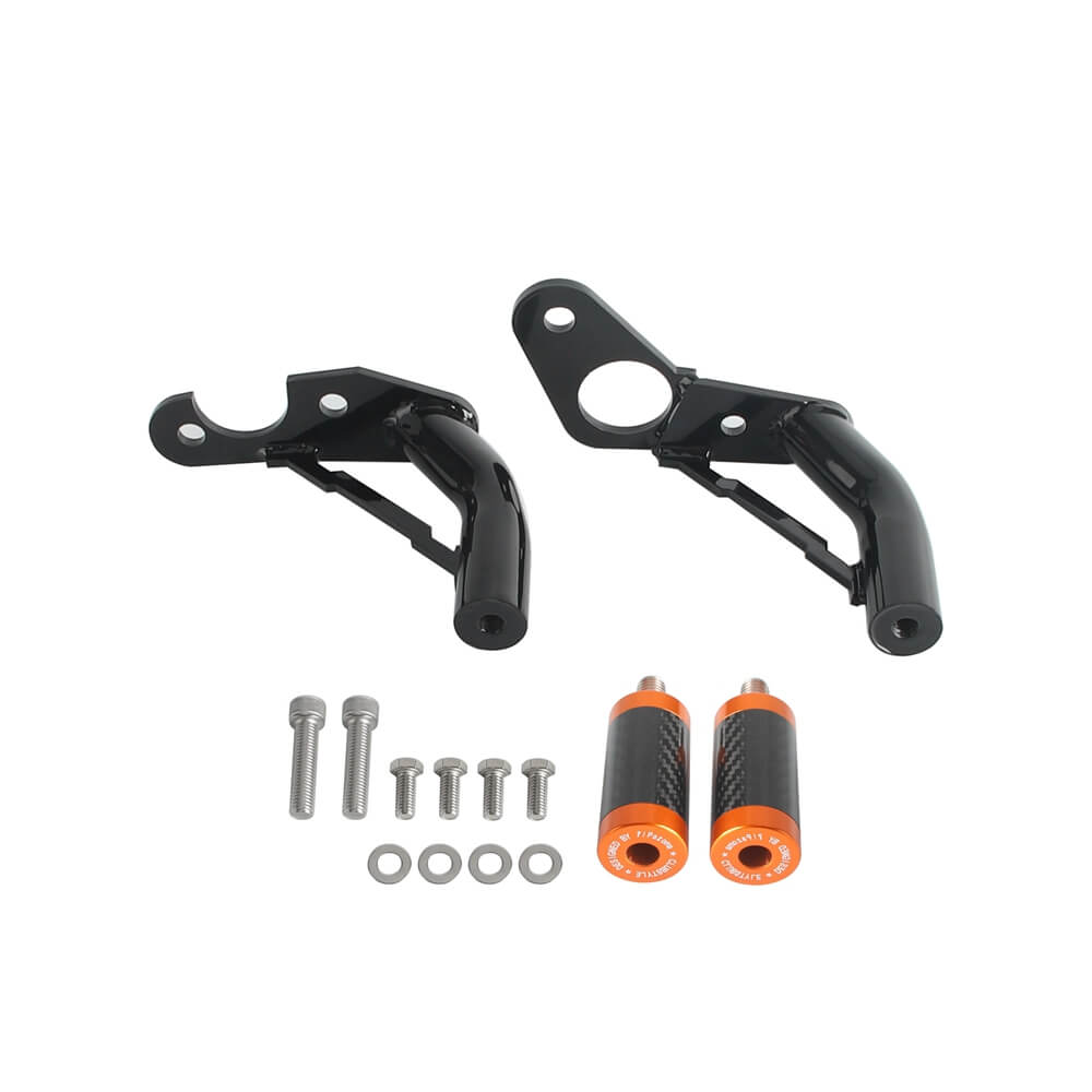 New Highway Engine Guard Crash Bar Passenger Peg Frame Slider For Harley 18UP Softail Low Rider S ST Streetbob Fat Bob Standard - pazoma