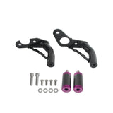 New Highway Engine Guard Crash Bar Passenger Peg Frame Slider For Harley 18UP Softail Low Rider S ST Streetbob Fat Bob Standard - pazoma