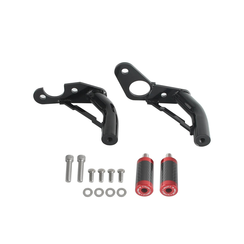 New Highway Engine Guard Crash Bar Passenger Peg Frame Slider For Harley 18UP Softail Low Rider S ST Streetbob Fat Bob Standard - pazoma