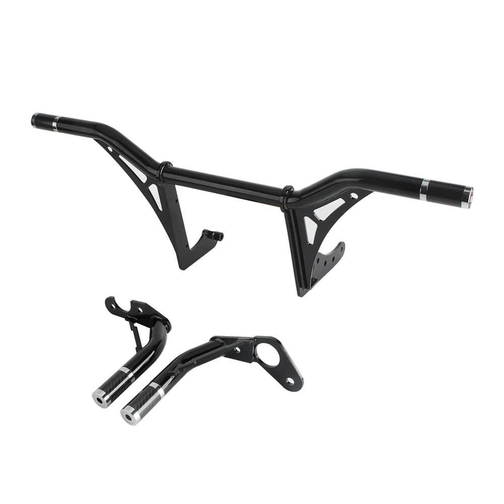 New Highway Engine Guard Crash Bar Passenger Peg Frame Slider For Harley 18UP Softail Low Rider S ST Streetbob Fat Bob Standard - pazoma