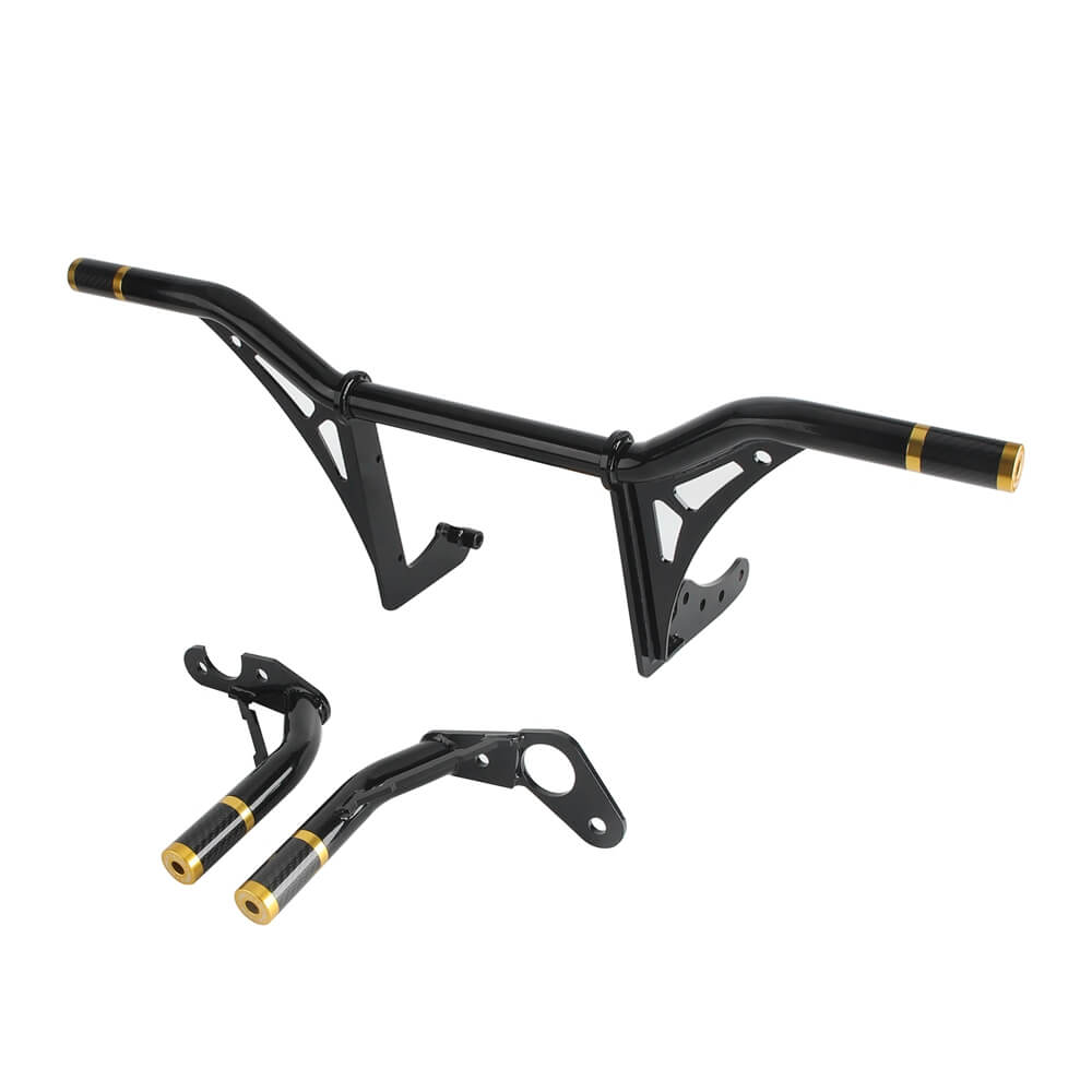New Highway Engine Guard Crash Bar Passenger Peg Frame Slider For Harley 18UP Softail Low Rider S ST Streetbob Fat Bob Standard - pazoma