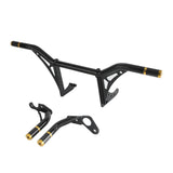New Highway Engine Guard Crash Bar Passenger Peg Frame Slider For Harley 18UP Softail Low Rider S ST Streetbob Fat Bob Standard - pazoma