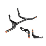 New Highway Engine Guard Crash Bar Passenger Peg Frame Slider For Harley 18UP Softail Low Rider S ST Streetbob Fat Bob Standard - pazoma