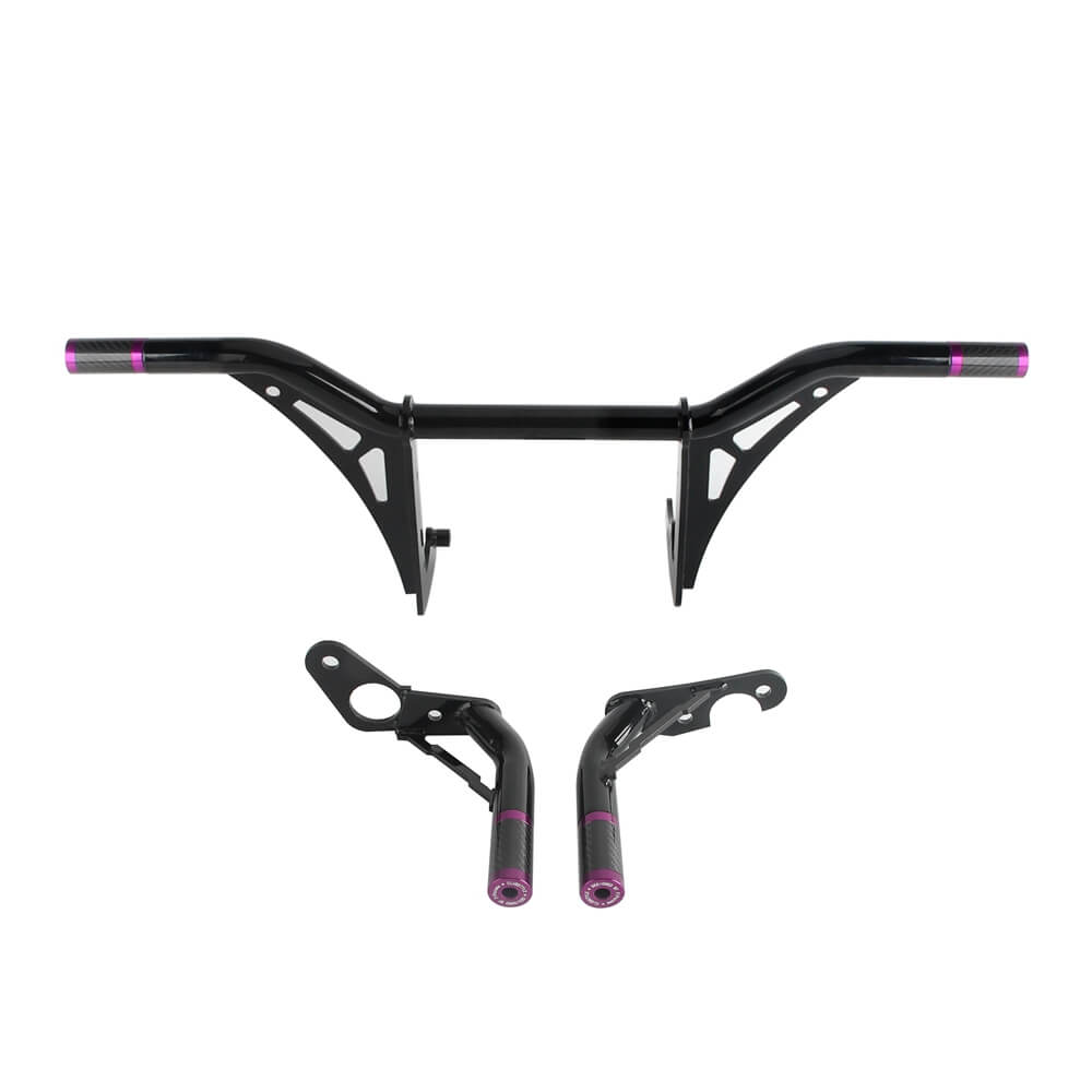 New Highway Engine Guard Crash Bar Passenger Peg Frame Slider For Harley 18UP Softail Low Rider S ST Streetbob Fat Bob Standard - pazoma