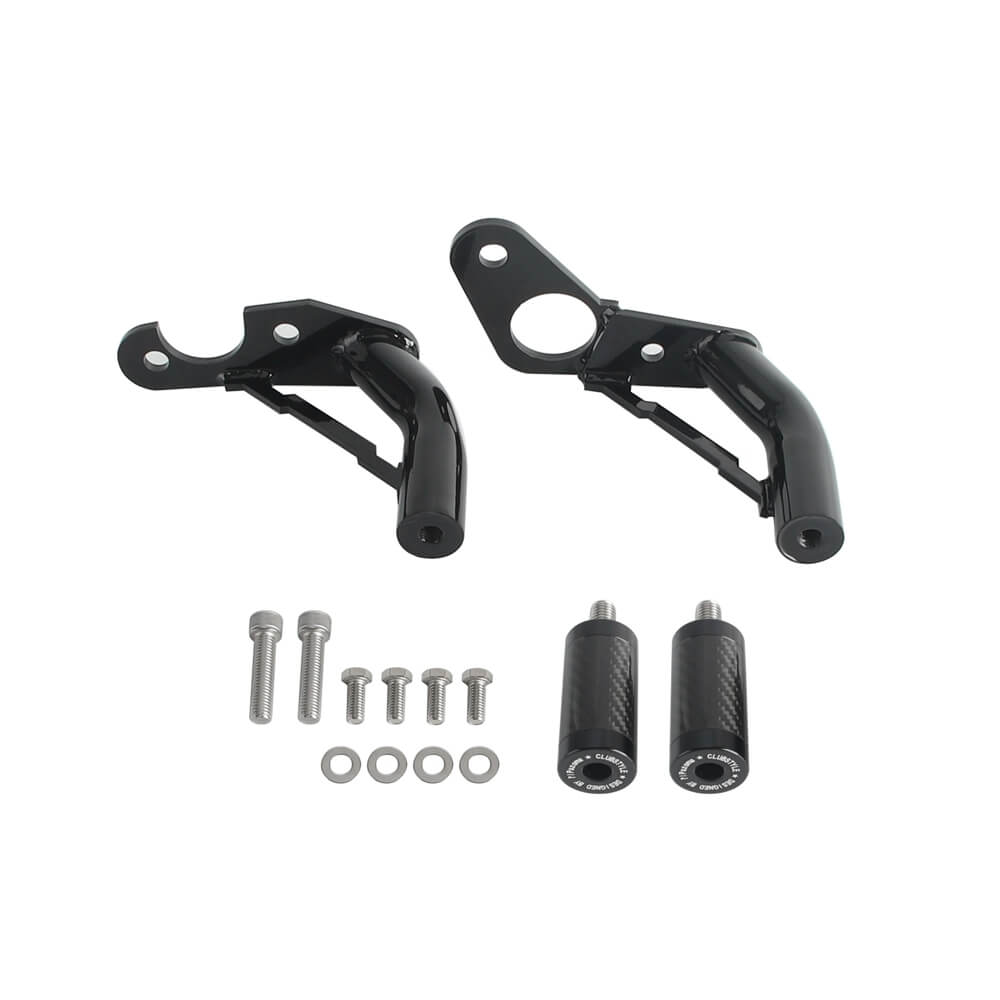 New Highway Engine Guard Crash Bar Passenger Peg Frame Slider For Harley 18UP Softail Low Rider S ST Streetbob Fat Bob Standard - pazoma