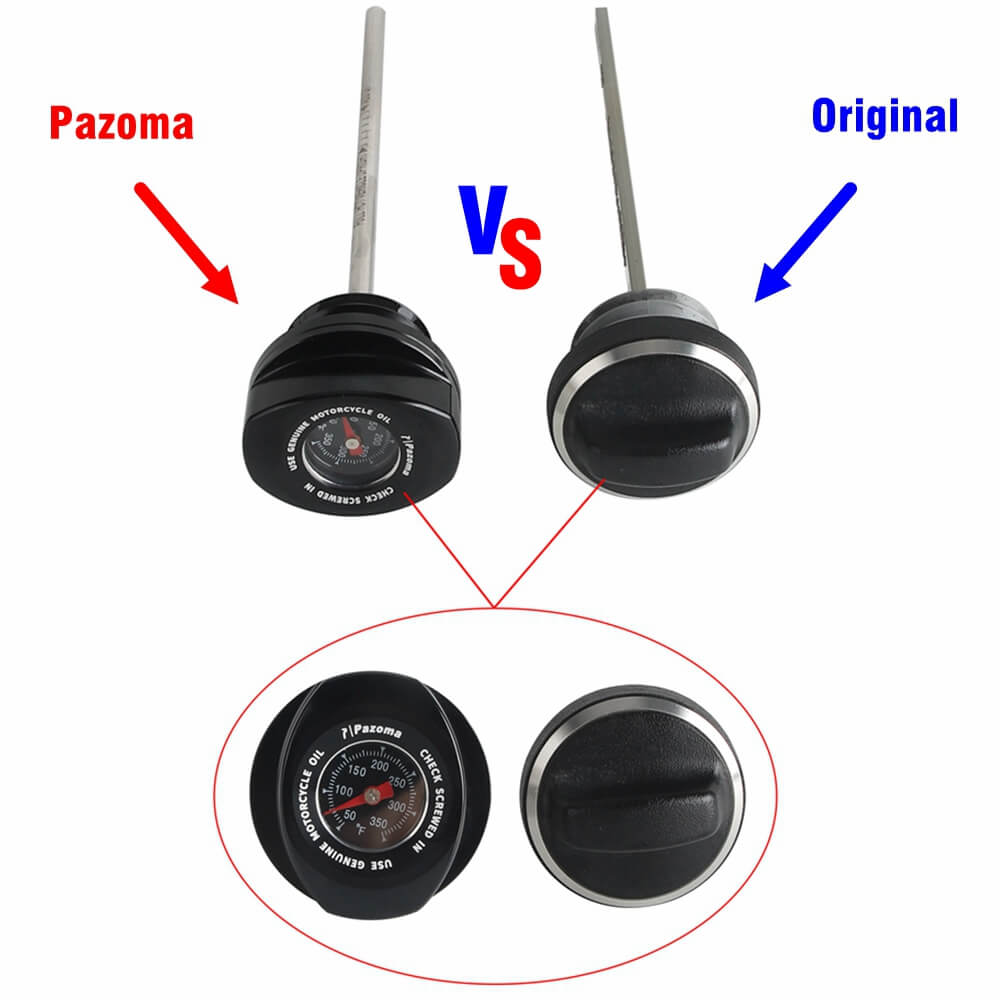 Oil Dipstick With Temperature Gauge For Harley Davidson Touring Street Glide Road Glide ST CVO FLTRX FLTRXSE FLTRXSTSE FLHXSE 2023-2025 - pazoma