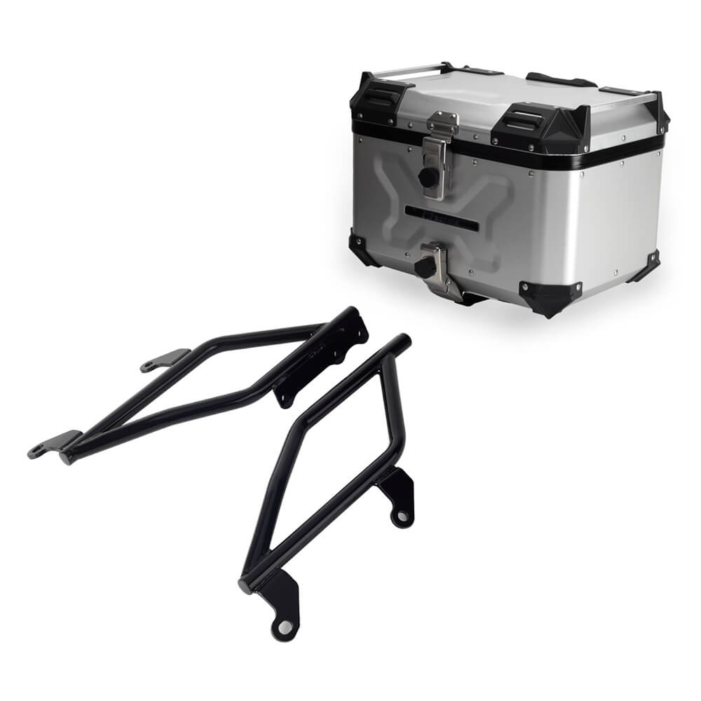 Aluminum Top Cases Rear Luggage Tail Box for Harley Softail Low Rider S ST FXLR FXLRS FXLRST 2018-2025 WQuick-release Mounting Plate Bracket - pazoma