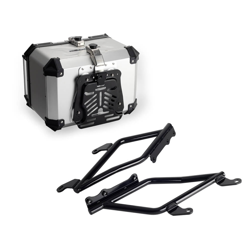 Aluminum Top Cases Rear Luggage Tail Box for Harley Softail Low Rider S ST FXLR FXLRS FXLRST 2018-2025 WQuick-release Mounting Plate Bracket - pazoma