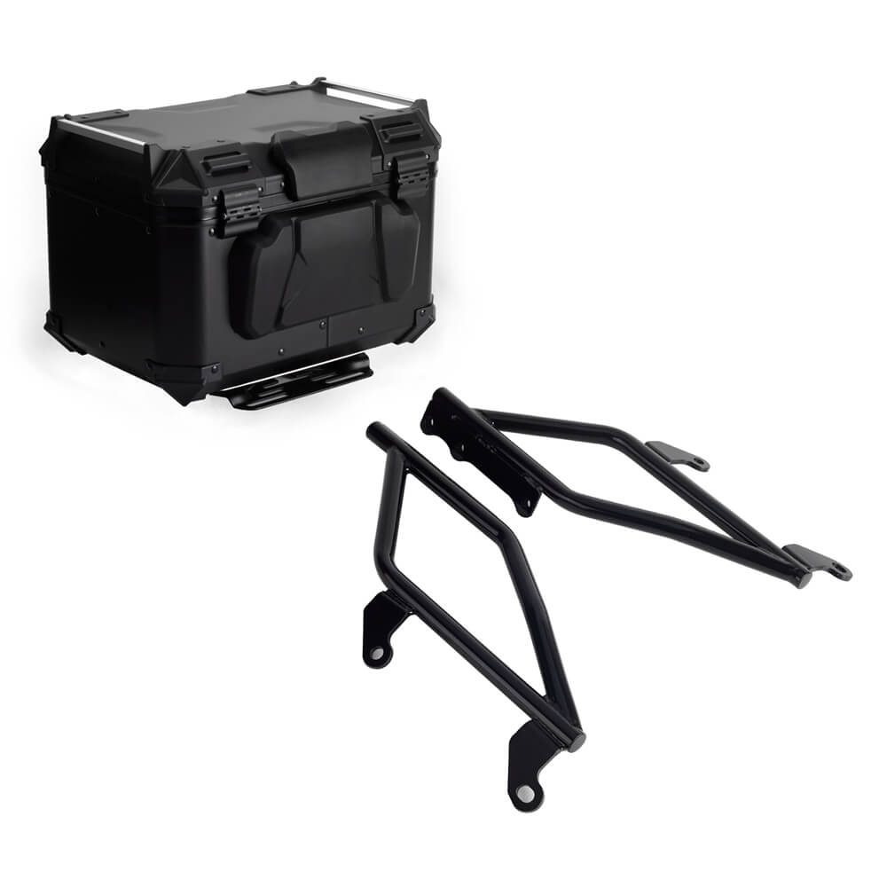 Aluminum Top Cases Rear Luggage Tail Box for Harley Softail Low Rider S ST FXLR FXLRS FXLRST 2018-2025 WQuick-release Mounting Plate Bracket - pazoma