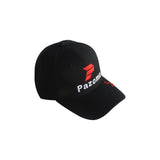 Pazoma 6 Panel Snapback Black Structured Curved Bill Hat Cap - pazoma