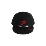 Pazoma 6 Panel Snapback Black Structured Flat Bill Hat Cap - pazoma