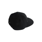 Pazoma 6 Panel Snapback Black Structured Flat Bill Hat Cap - pazoma