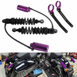 Remote Reservoir Rear Suspension Adjustable Shocks for Harley Davidson Touring Road King Electra Street Road Glide 2014-2025 - pazoma