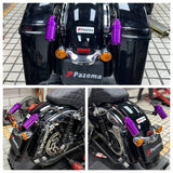 2014-2025 Harley Touring Road King Street Electra Road Glide Remote Reservoir Rear Suspension Adjustable Shocks FLHX FLHR FLTRX FLTRU FLHTK - pazoma