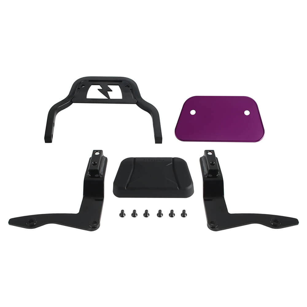 Low Mini Pad Short Passenger Sissy Bar Upright Backrest For Harley Touring Road Glide Road King Street Glide Special ST CVO FLHRXS FLTR '14- - pazoma