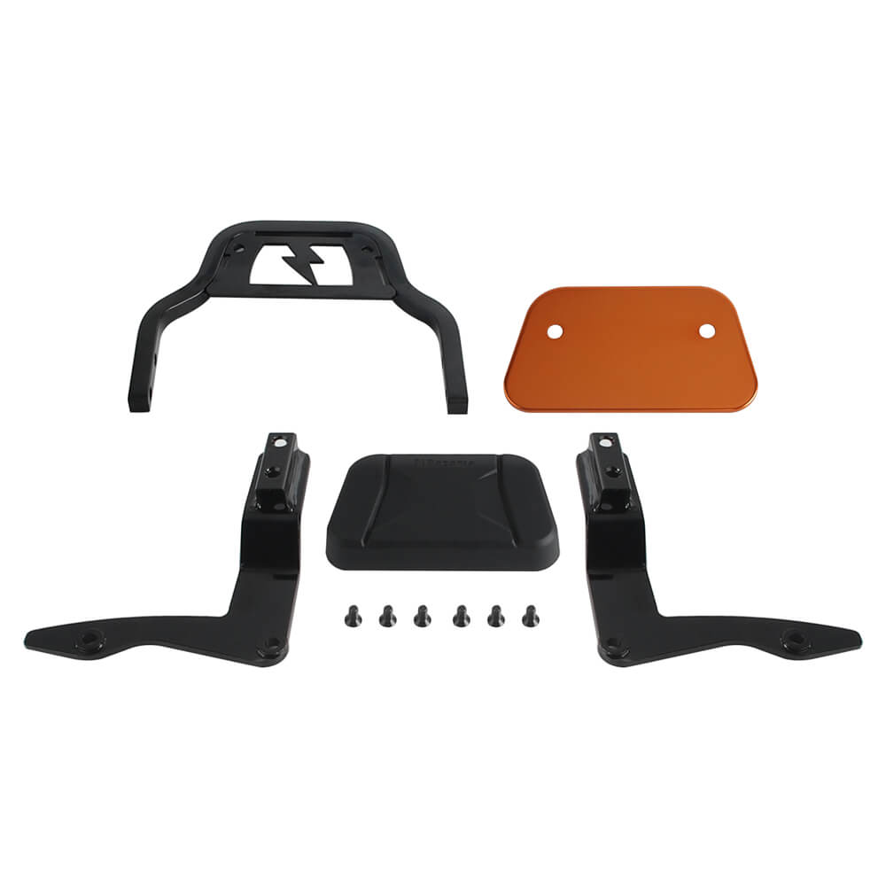 Low Mini Pad Short Passenger Sissy Bar Upright Backrest For Harley Touring Road Glide Road King Street Glide Special ST CVO FLHRXS FLTR '14- - pazoma