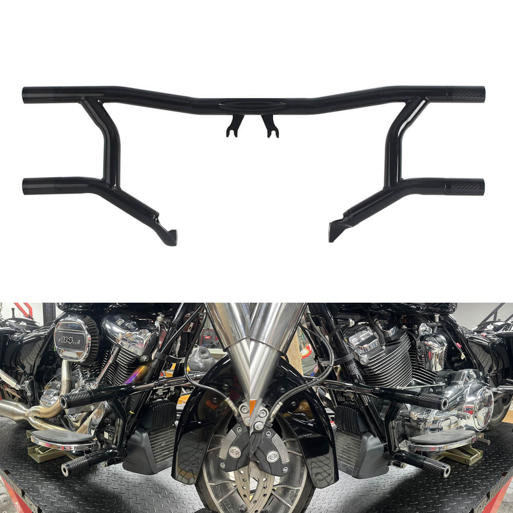 Performance Highway Peg High 2 Step Crash Bar Cage Engine Guard For 2014-2025 Harley Road Glide Street Glide ST Road King CVO FLHX FLHR FLTRXS - pazoma