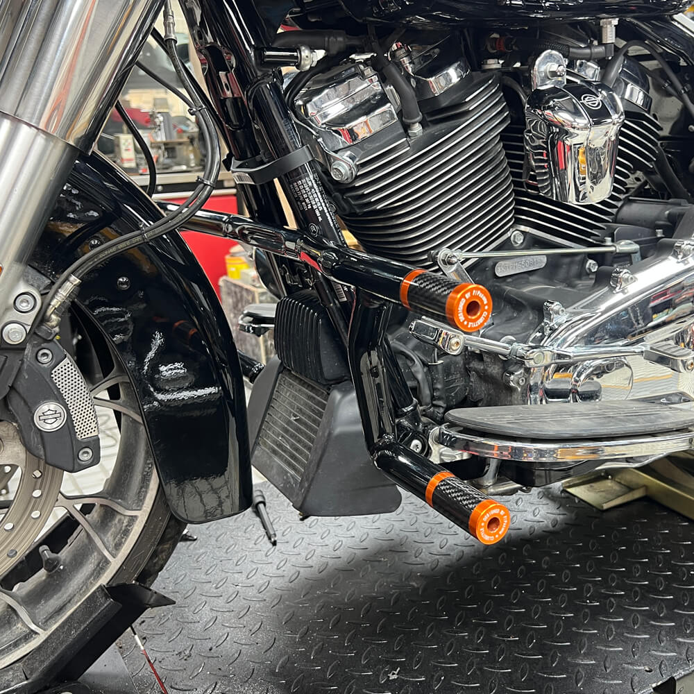 Performance Highway Peg High 2 Step Crash Bar Cage Engine Guard For 2014-2025 Harley Road Glide Street Glide ST Road King CVO FLHX FLHR FLTRXS - pazoma